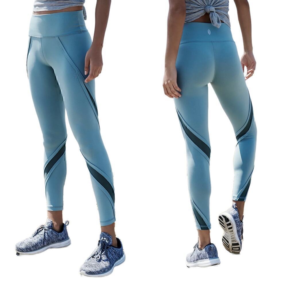 Free People FP Movement Kaleidoscope Mid Rise Athletic 7/8 Leggings Size Small